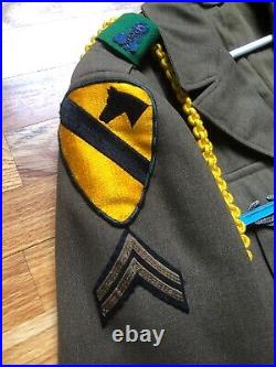 Korean War 1st Cavalry Div US Army Ike Jacket Uniform Decorated