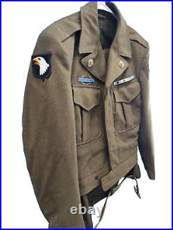 Korean War 2nd Infantry 2ID 101st Airborne Uniform with Ribbons and CIB