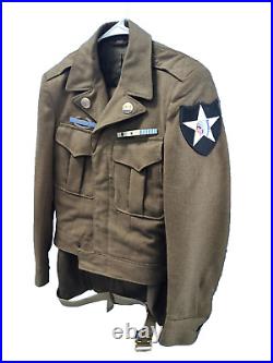 Korean War 2nd Infantry 2ID 101st Airborne Uniform with Ribbons and CIB