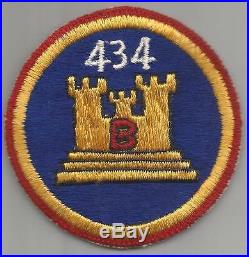 Korean War 434th Engineer Construction Battalion B Company Patch Inv# A454