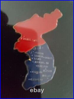 Korean War 50th Anniv DMZ Wire Framed Shadow Box American Legion Presentation