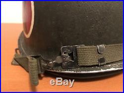 Korean War 7th Infantry Division M1 Painted Helmet