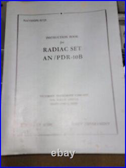 Korean War AN-PDR-10B Radiac Set UNTESTED