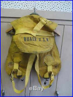 Korean War BAUER U. S. N. USN Mark 2 Pilots Life Vest Preserver 1957 US Navy