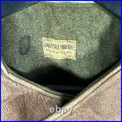 Korean War Belgian Army ABL 1950 Leather Jerkins Vest X-large
