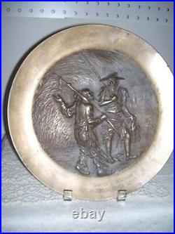 Korean War Brass Shell Plate I CORPS (Group) AG Section UIJONGBU KOREA 62-63