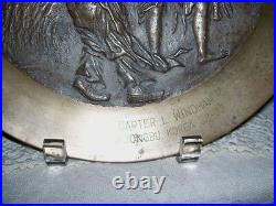Korean War Brass Shell Plate I CORPS (Group) AG Section UIJONGBU KOREA 62-63