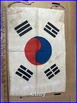 Korean War Bring Back Linen Painted South Korea Flag Seoul