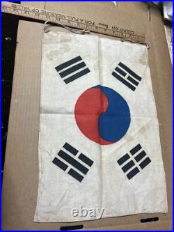 Korean War Bring Back Linen Painted South Korea Flag Seoul