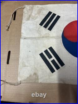 Korean War Bring Back Linen Painted South Korea Flag Seoul