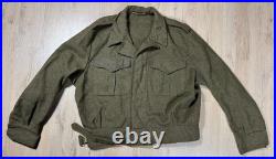 Korean War British Army Military Battledress Jacket Coat Uniform 1952 Size 27