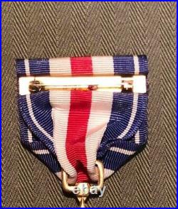 Korean War Bronze Star Medal Group Good Conduct Silver engraved named WW2 Cross