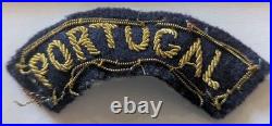 Korean War Bullion PORTUGAL Patch Tab