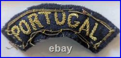 Korean War Bullion PORTUGAL Patch Tab