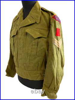 Korean War Canadian 1951 Dated RCOC Ordnance Corps Patched Battledress Jacket