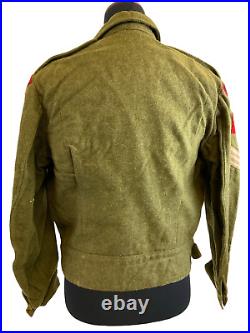 Korean War Canadian 1951 Dated RCOC Ordnance Corps Patched Battledress Jacket