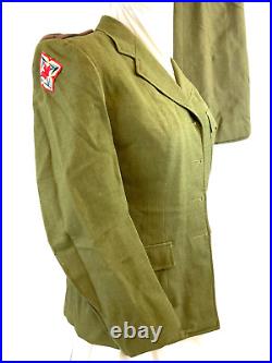 Korean War Canadian CWAC Officers Jacket & Skirt Wartime Service No Buttons 38