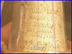 Korean War Captured Chinese BUGLE, Inscribed Chipyong-Ni Co. B 23rd Inf (US Army)