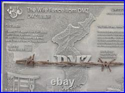 Korean War DMZ Barbed Wire Plaque Limited Edition Wire Fence