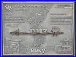 Korean War DMZ Barbed Wire Plaque Limited Edition Wire Fence