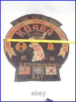 Korean War Embroidered Emblem.'The Land That God Forgot'. Back Patch