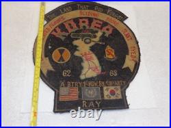 Korean War Embroidered Emblem.'The Land That God Forgot'. Back Patch