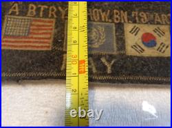 Korean War Embroidered Emblem.'The Land That God Forgot'. Back Patch