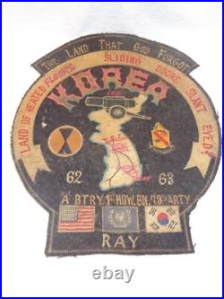 Korean War Embroidered Emblem.'The Land That God Forgot'. Back Patch