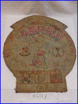 Korean War Embroidered Emblem.'The Land That God Forgot'. Back Patch