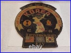 Korean War Embroidered Emblem.'The Land That God Forgot'. Back Patch