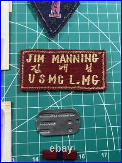 Korean War Era 1st Marine Division Theater Made Patch Named ID'd Grouping
