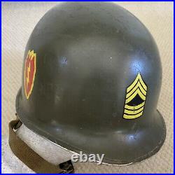 Korean War Era 25th Infantry Division Helmet