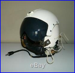 Korean War Era APH-5 Military Flying Helmet, Extra New Pads, Helmet Bag