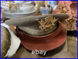 Korean War Era Army 2nd Armor Division United States Jacket, Shirt, &Hat Sz 34R