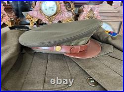 Korean War Era Army 2nd Armor Division United States Jacket, Shirt, &Hat Sz 34R