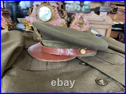 Korean War Era Army 2nd Armor Division United States Jacket, Shirt, &Hat Sz 34R