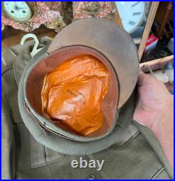 Korean War Era Army 2nd Armor Division United States Jacket, Shirt, &Hat Sz 34R