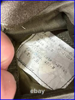 Korean War Era Army 2nd Armor Division United States Jacket, Shirt, &Hat Sz 34R