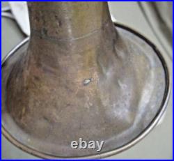 Korean War Era Chinese Bugle in Beige Cotton Bag with red Star & straps Korean War Era Chinese Bugle in Beige Cotton Bag with red Star & straps