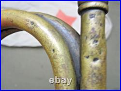 Korean War Era Chinese Bugle in Beige Cotton Bag with red Star & straps