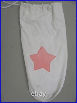 Korean War Era Chinese Bugle in Beige Cotton Bag with red Star & straps