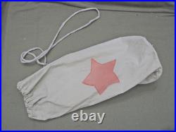 Korean War Era Chinese Bugle in Beige Cotton Bag with red Star & straps