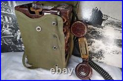 Korean War Era Dutch TA-3017 Field Telephone Complete Original Piece