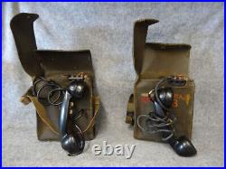 Korean War Era EE-8 Field Phones Pair