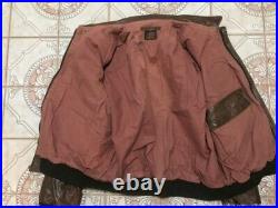 Korean War Era Leather Bomber Jacket U. S. Army Air Force Reproduction