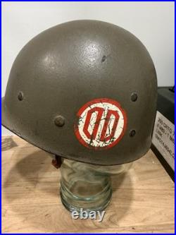 Korean War Era M-1 helmet 31st Division Named