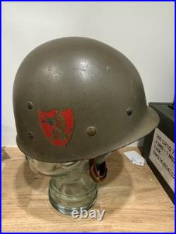 Korean War Era M-1 helmet 31st Division Named