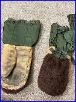 Korean War Era M-1951 Artic Weather Field Parka Jacket Hood Gloves Cap Trousers