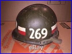 Korean War Era MIlitary Police Helmet