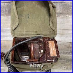 Korean War Era Netherlands Dutch Army TA-3017 Field Telephone TA3017